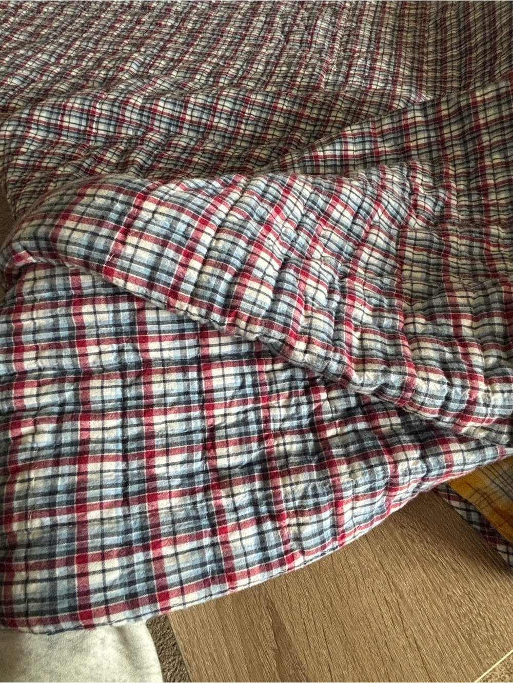 Large Vintage The Land Of Node 100% Cotton Patchwork Quilt - Picture 3 of 6